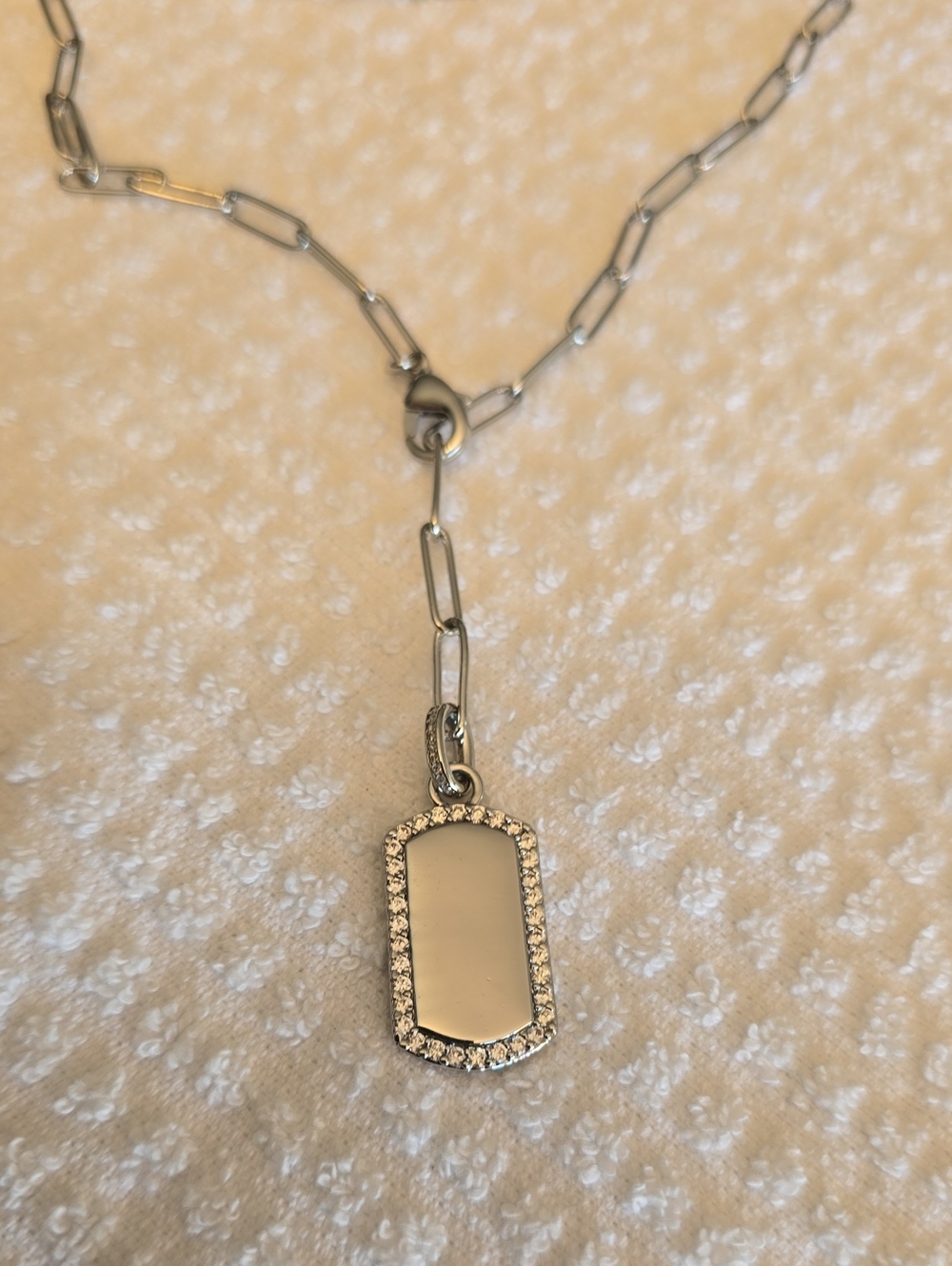 BP Luxe Layer Dog Tag Pendant Necklace